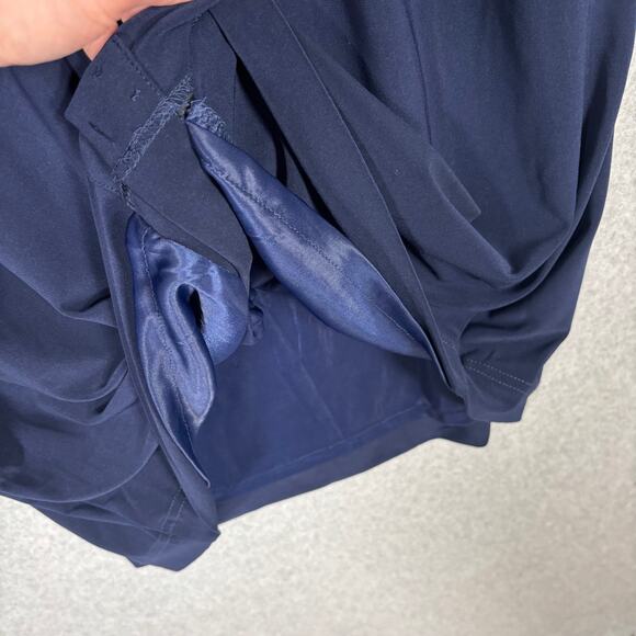 Joan Rivers Dress XL Navy Knee Knit Slinky Stretch Capsule Career Church Office - Picture 11 of 13